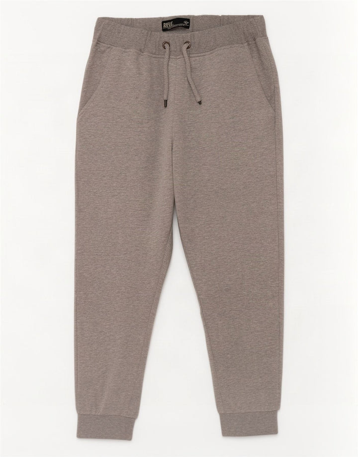 Pantaloni da tuta da uomo Rifle, pantaloni da jogging, grandi, in cotone grigio