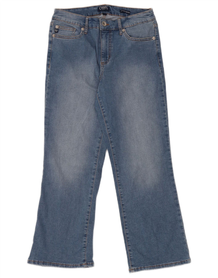 Jeans corti da donna Kick a vita media CHAPS US 8 medio W29 L26 cotone blu