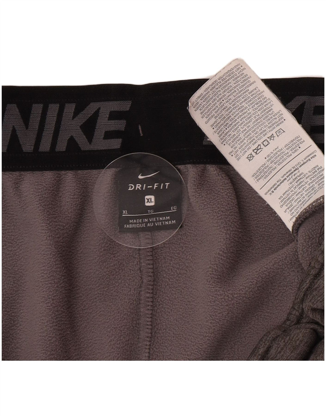 Pantaloni da tuta da uomo Nike Dri Fit Joggers XL Poliestere chiazzato grigio