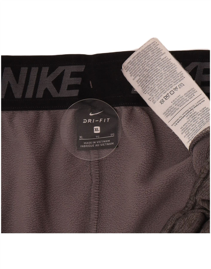 Pantaloni da tuta da uomo Nike Dri Fit Joggers XL Poliestere chiazzato grigio