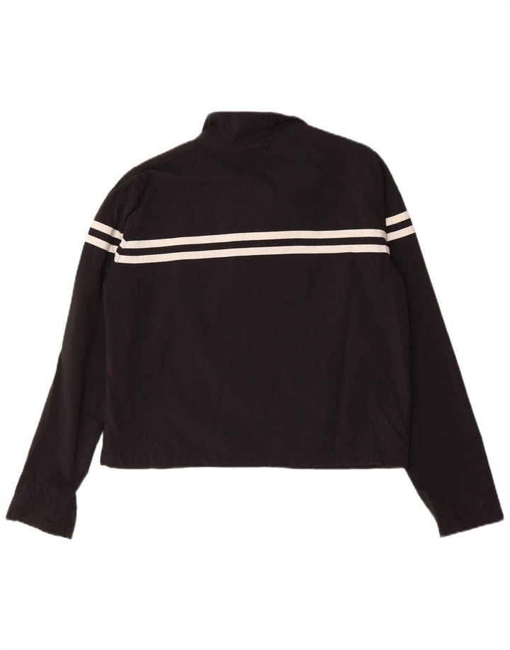 Giacca corta della tuta da donna Nike US 12/14 Large Black Striped