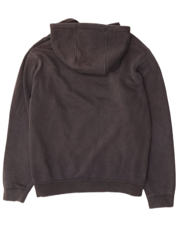 Felpa con cappuccio grafica Nike da uomo, poliestere color block medio nero