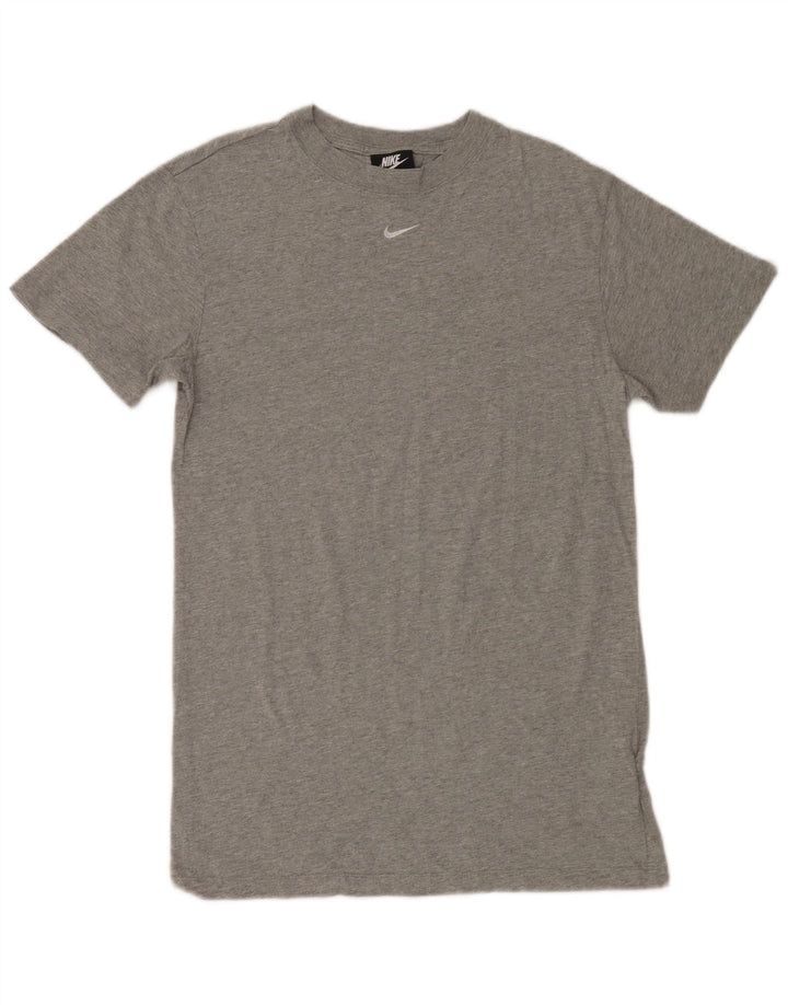 T-shirt Nike da uomo Top XS in cotone chiazzato grigio