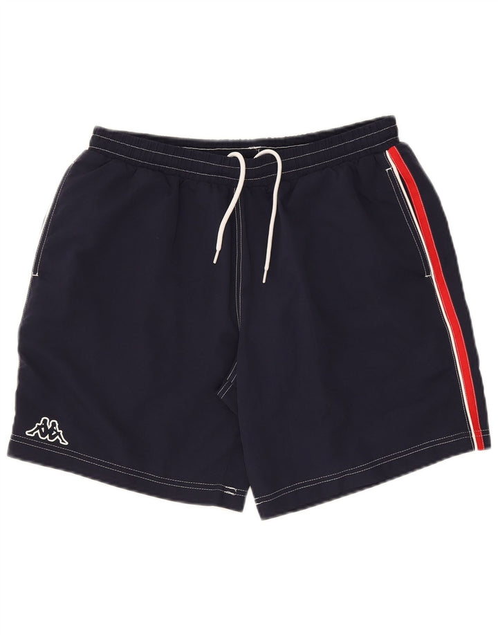 KAPPA Mens Swimming Shorts Large Navy Blue Polyester