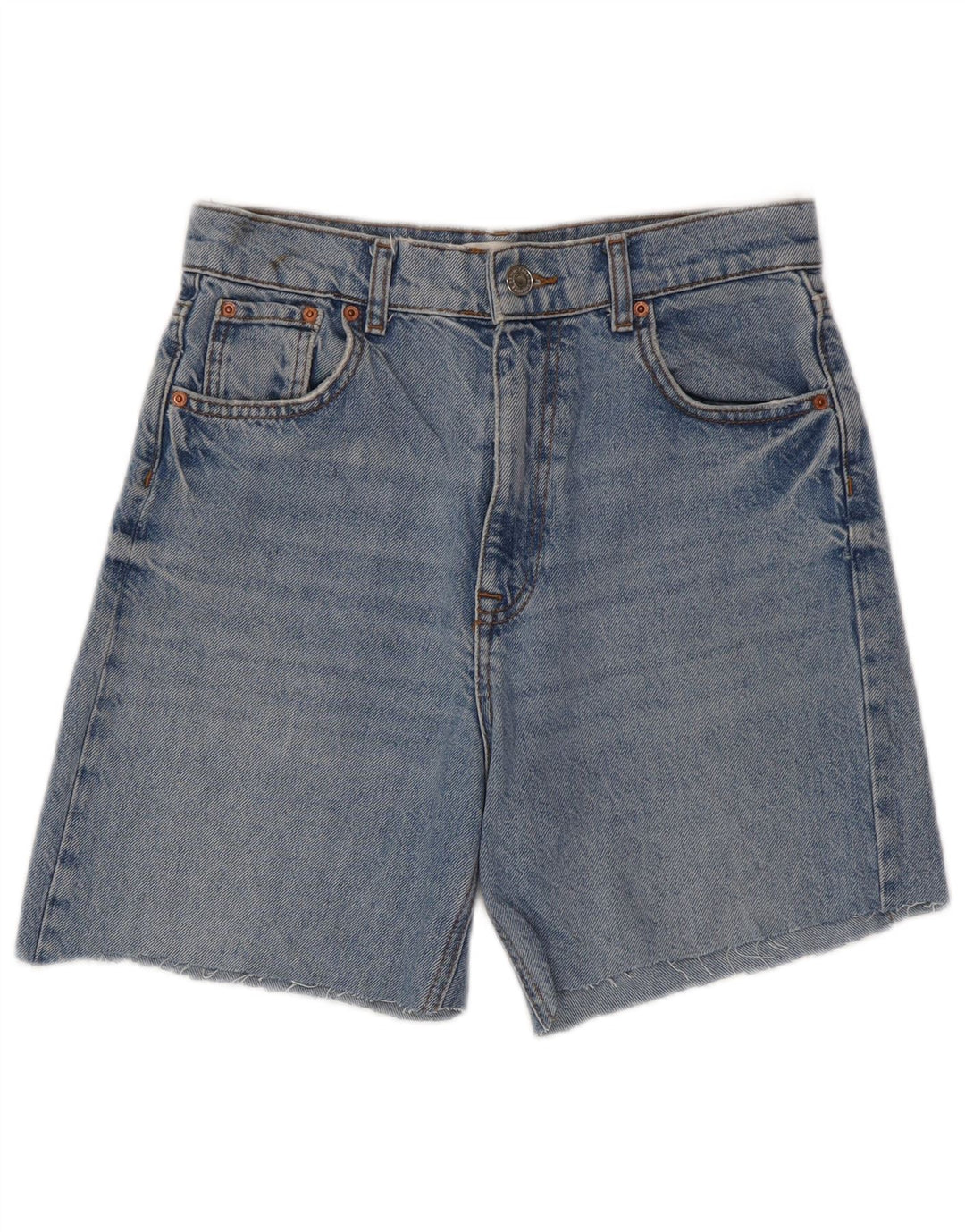 Pantaloncini di jeans da donna Zara EU 38 piccoli W28 cotone blu