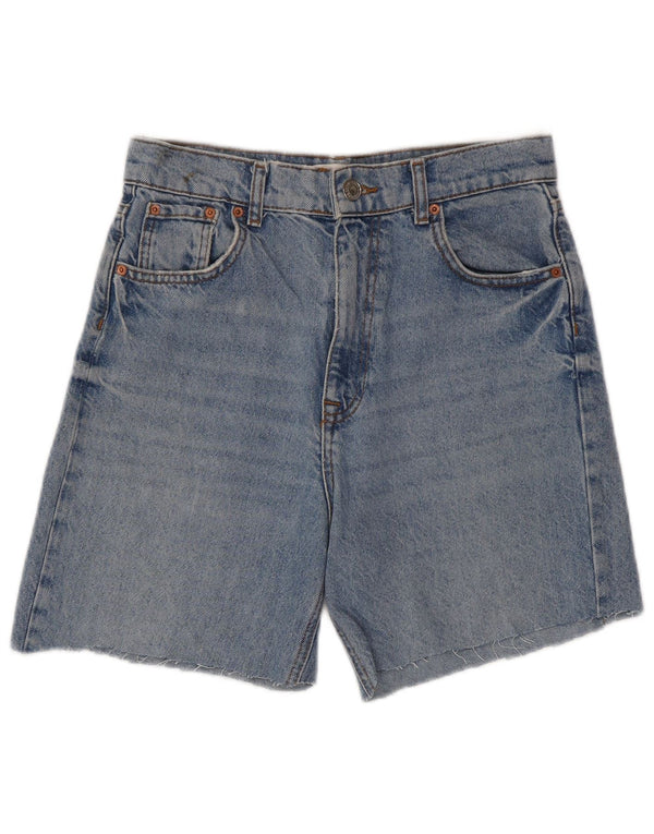 Pantaloncini di jeans da donna Zara EU 38 piccoli W28 cotone blu