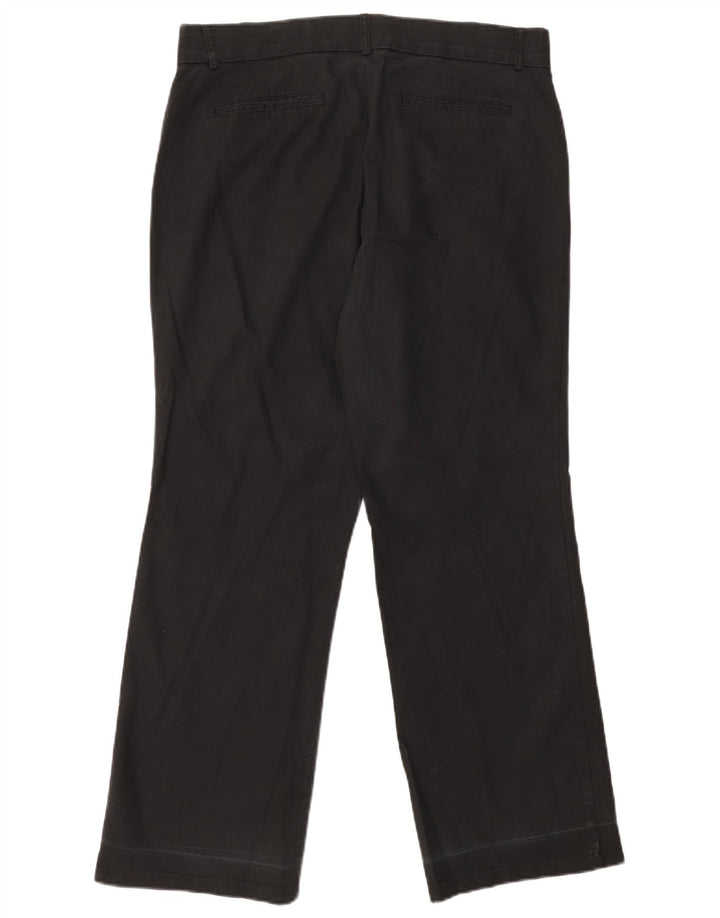 DOCKERS Womens Straight Casual Trousers W36 L30 Black
