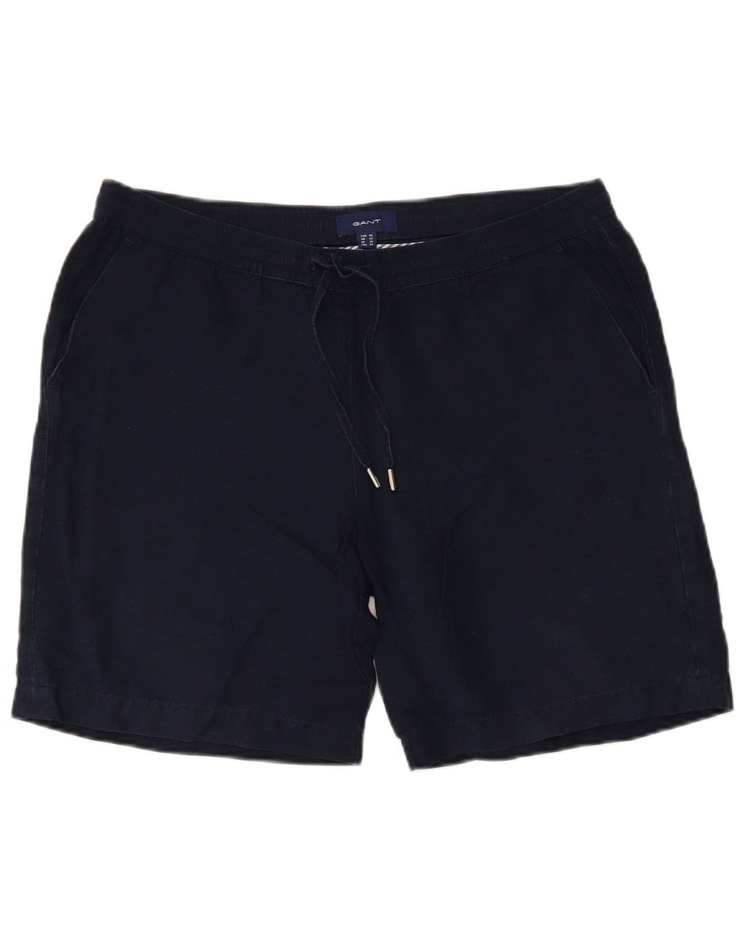 Pantaloncini chino da donna Gant UK 12 medi W34 lino blu navy