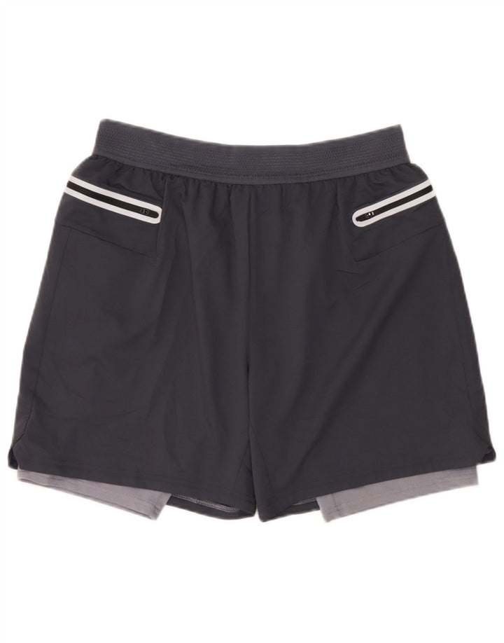 Pantaloncini sportivi da uomo Marks & Spencer grandi in poliestere grigio