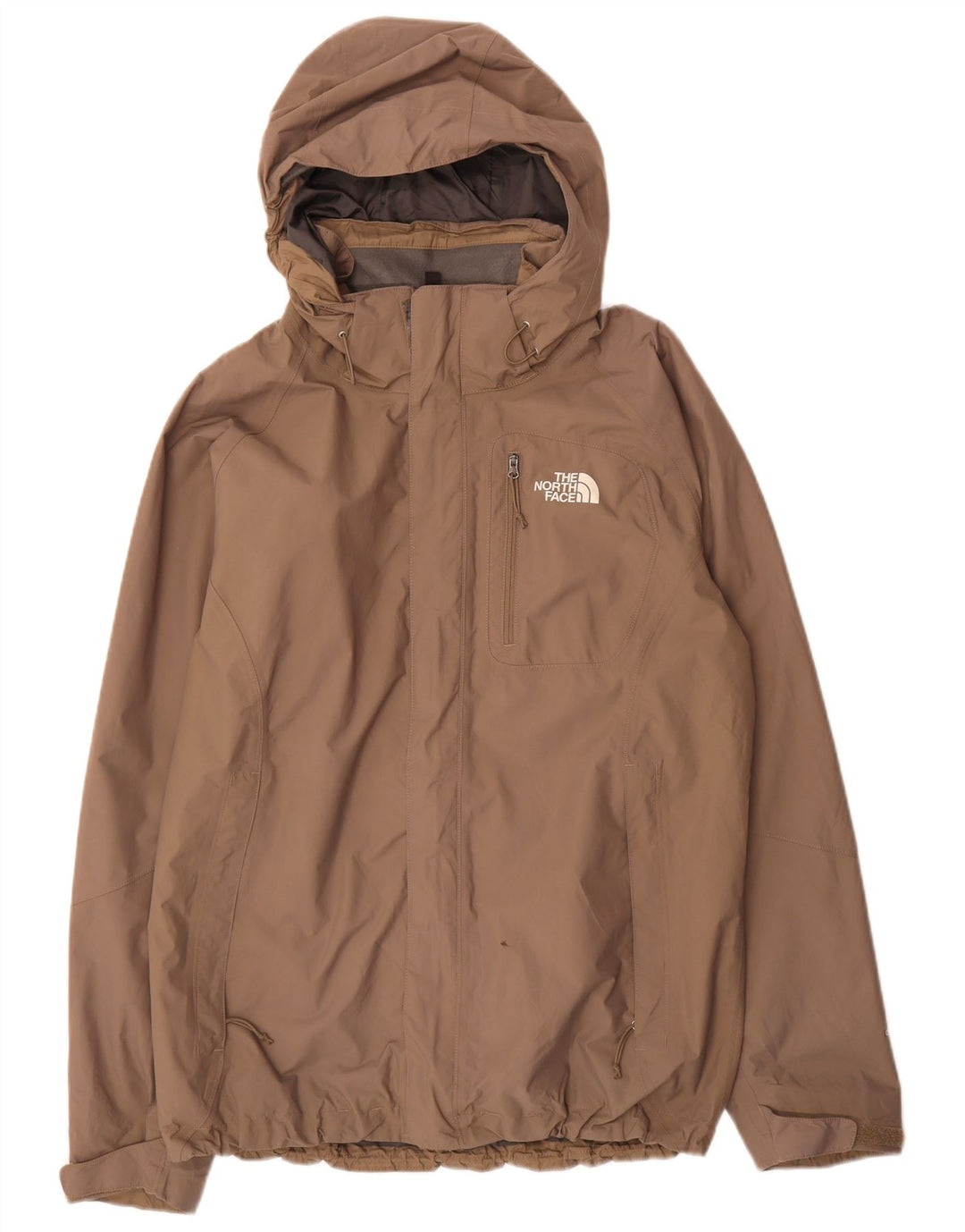 Giacca antipioggia da uomo con cappuccio The North Face UK 38 Nylon beige medio
