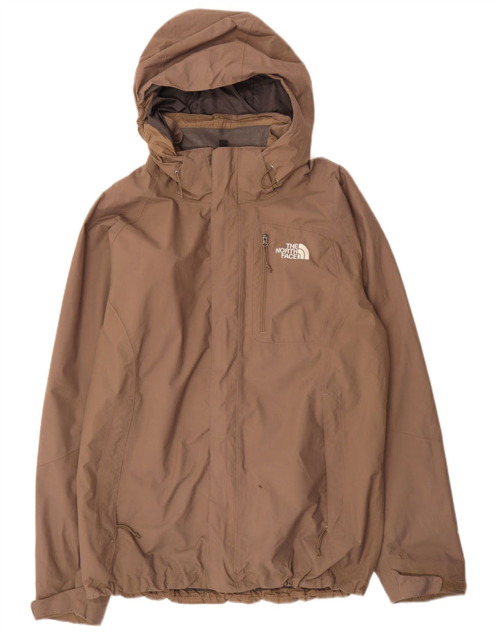 Giacca antipioggia da uomo con cappuccio The North Face UK 38 Nylon beige medio