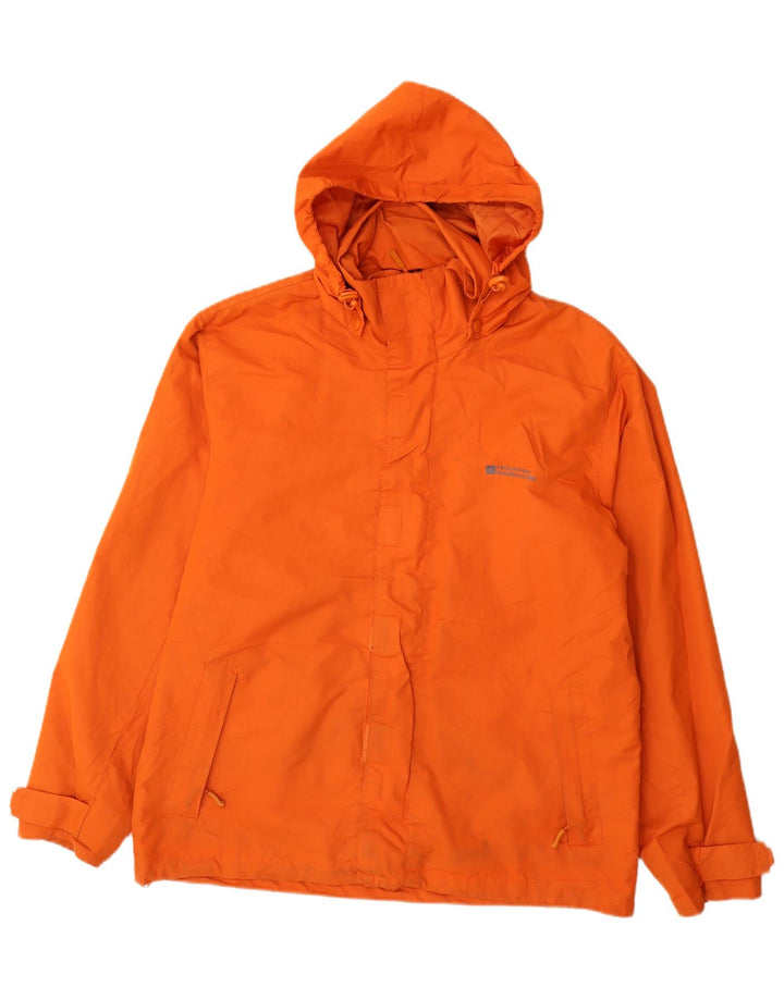 Giacca antipioggia da uomo con cappuccio Mountain Warehouse UK 38 Poliestere arancione medio