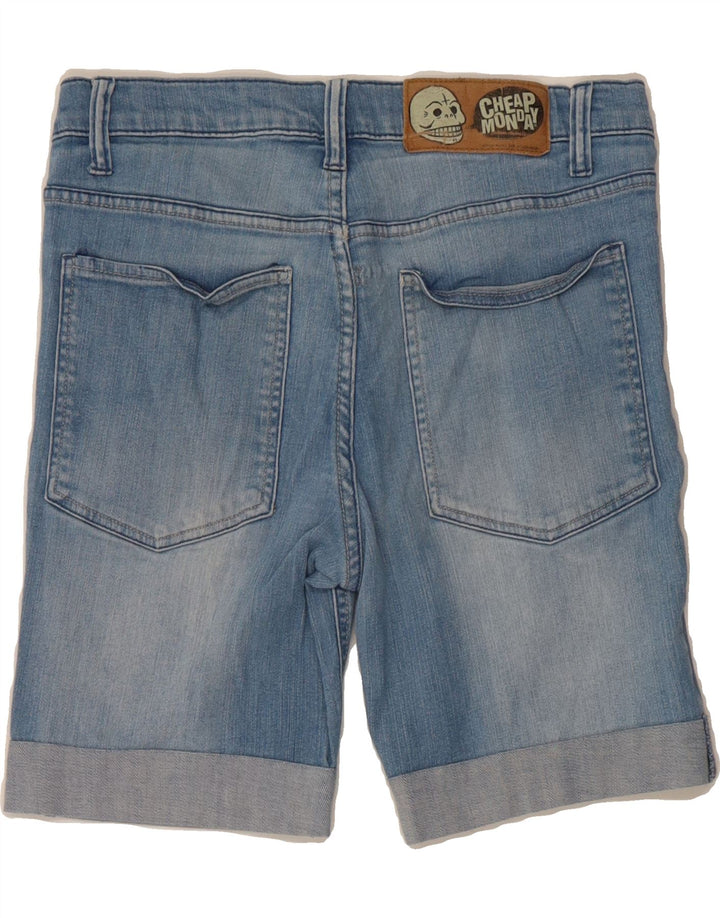CHEAP MONDAY Mens Denim Shorts W34 Large Blue Vintage Cheap Monday and Second-Hand Cheap Monday from Messina Hembry 
