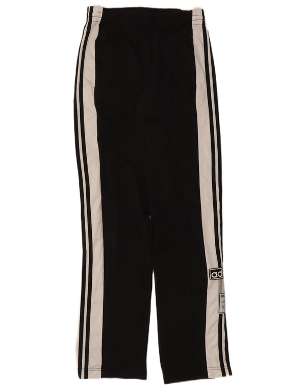 Pantaloni da tuta con grafica Adidas da donna UK 8 Small Black Colourblock