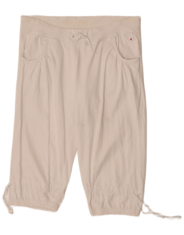 Champion Pantaloni tuta da donna Capri Joggers UK 18 XL Cotone bianco