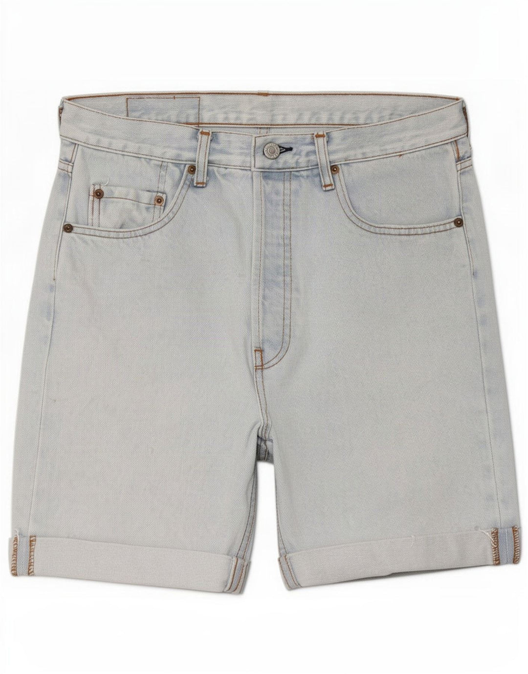 Pantaloncini di jeans Levi's 501 da uomo di grandi dimensioni W34 in cotone blu