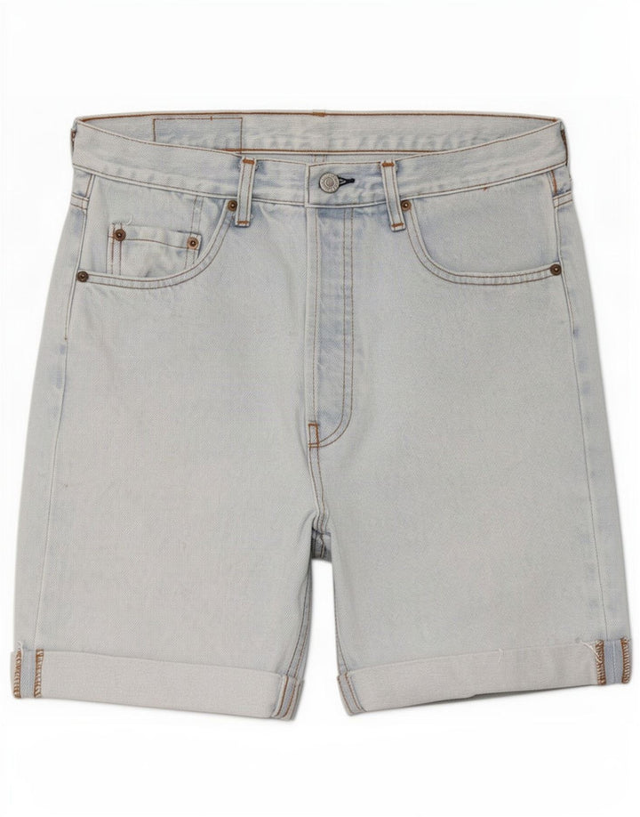 Pantaloncini di jeans Levi's 501 da uomo di grandi dimensioni W34 in cotone blu
