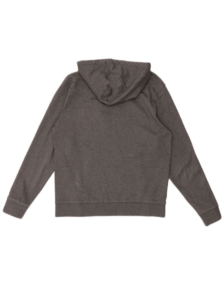 Felpa con cappuccio grafica da uomo Hugo Boss in cotone grigio medio