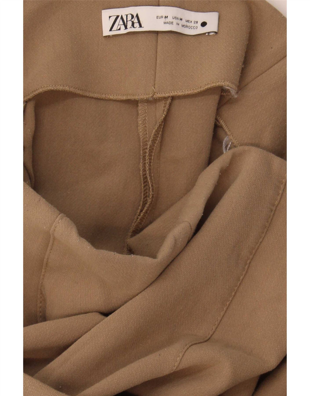 Pantaloni corti da donna Zara a gamba larga medi W29 L25 Beige