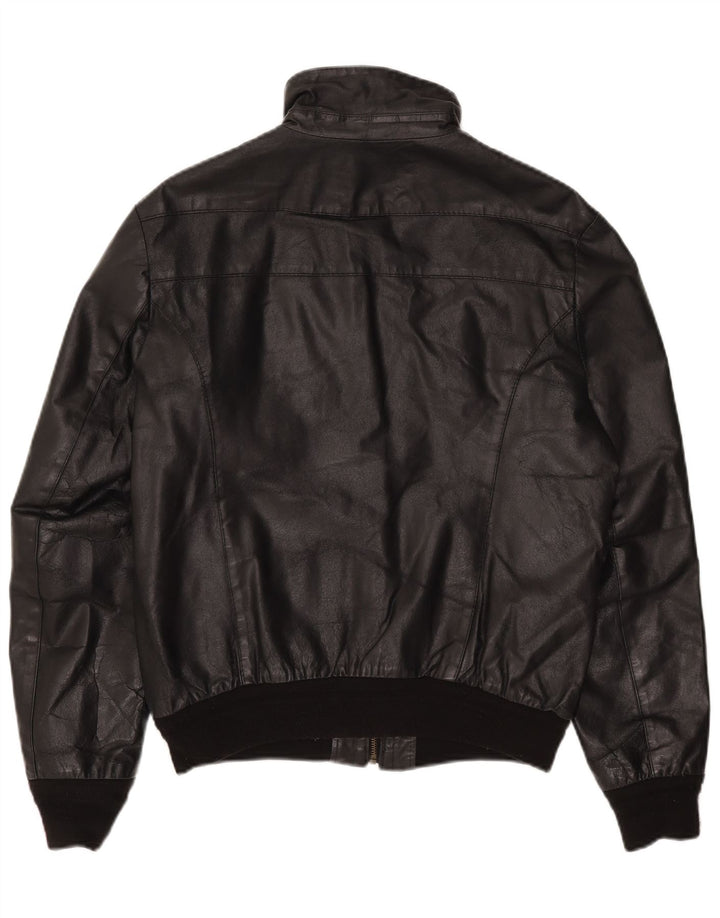 Giacca in pelle da uomo Sasch UK 40 grande in pelle nera