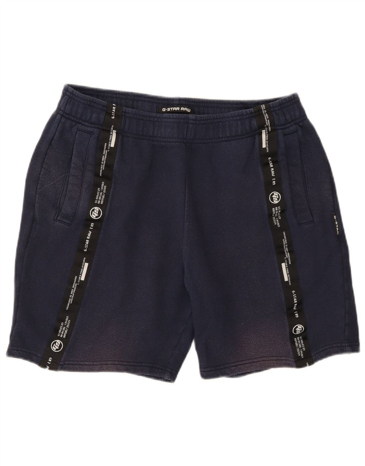 Pantaloncini sportivi grafici da uomo G-STAR medio cotone blu navy