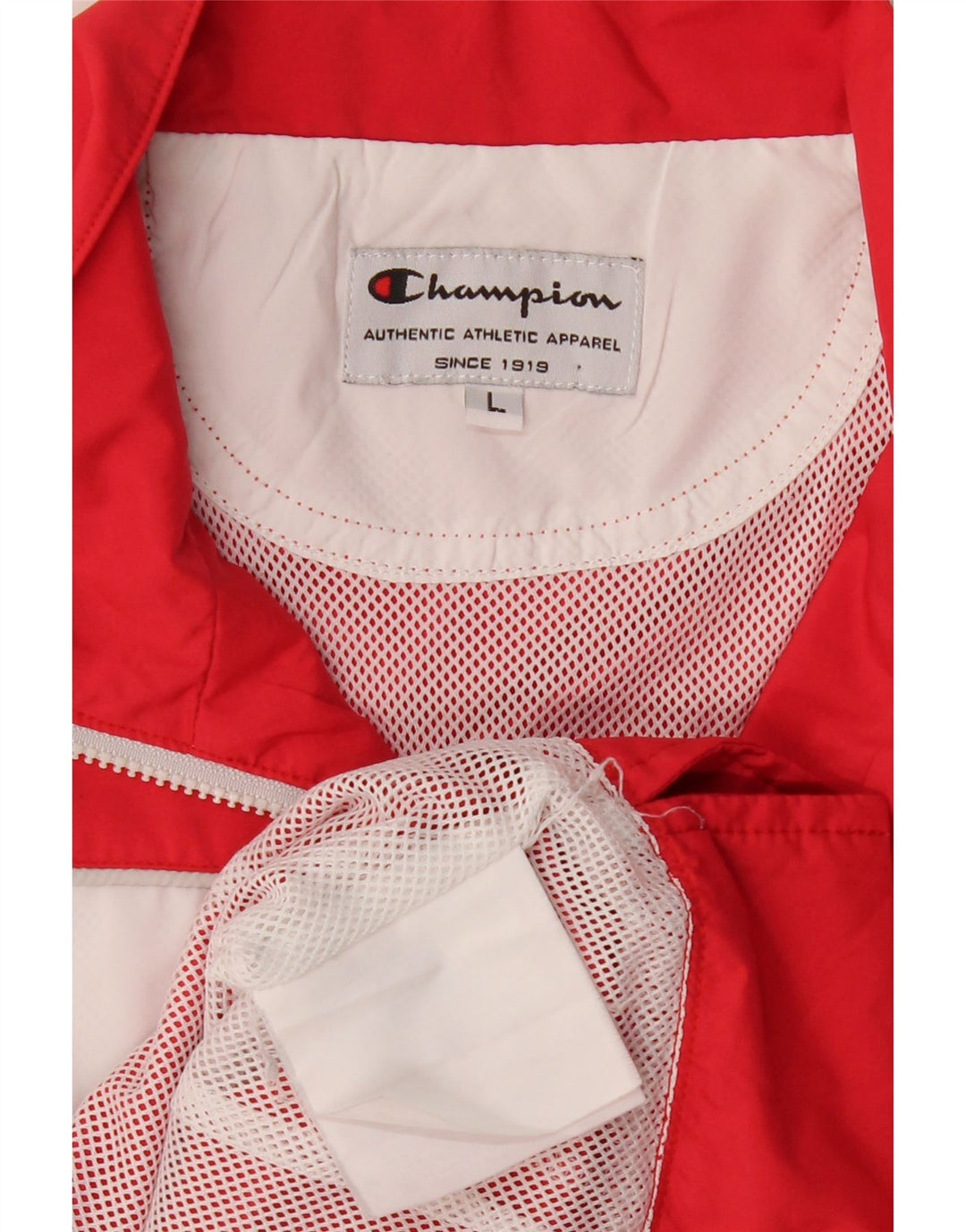 Giacca da tuta da donna CHAMPION UK 16 Large Rosso Colorblock