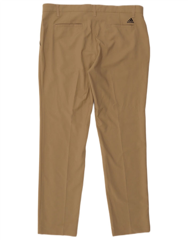 Pantaloni chino dritti da uomo Adidas W36 L32 poliestere beige