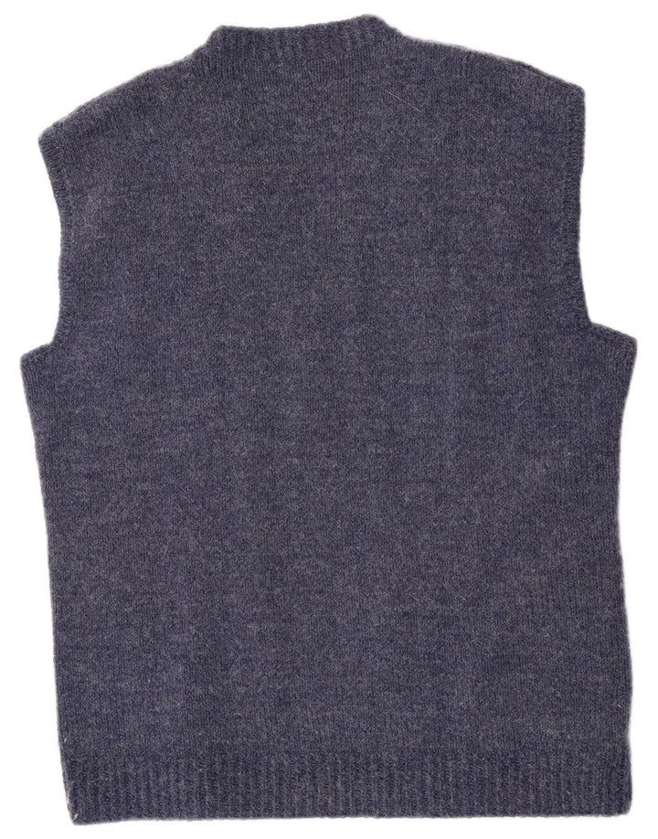Canotta vintage da uomo, canotta media blu navy