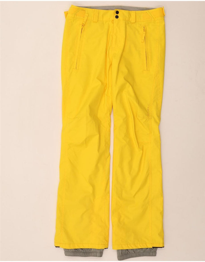 Pantaloni da sci da donna O'Neill UK 14 Poliestere color block giallo medio