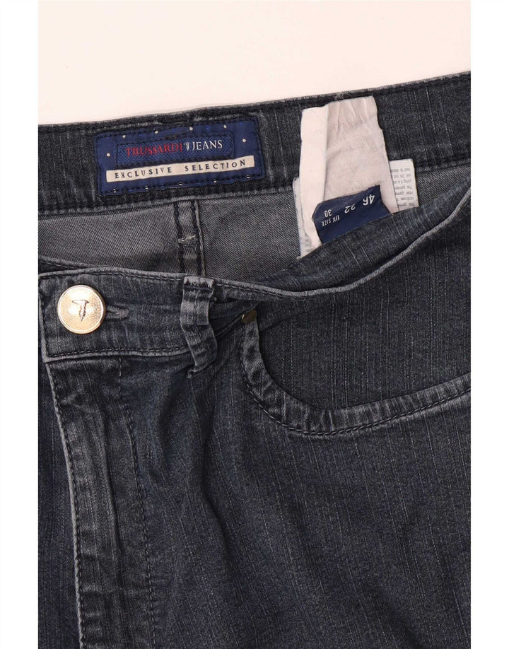 Jeans Dritti Donna Trussardi W30 L30 Grigi