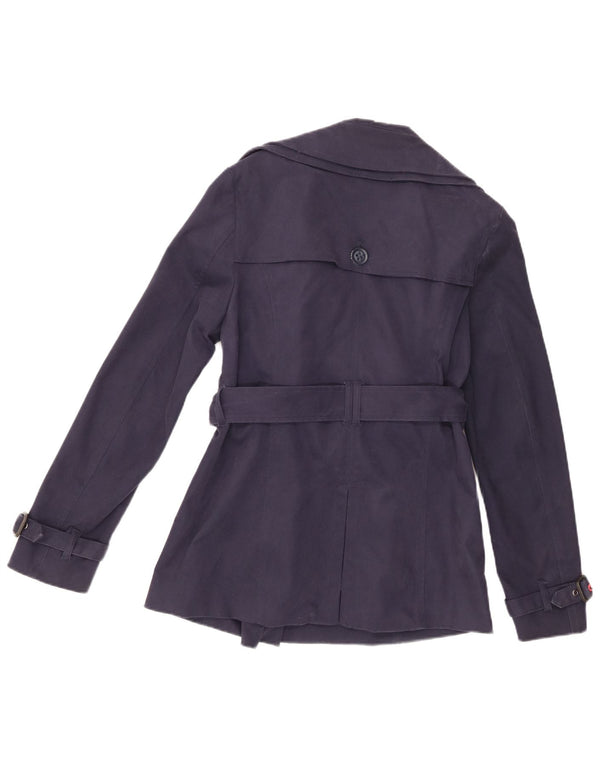Trench da donna Superdry UK 14 cotone medio blu navy