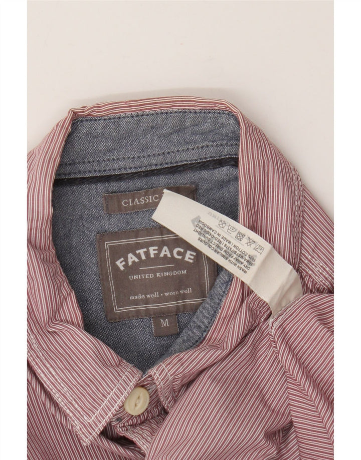 Camicia da uomo classica Fat Face in cotone gessato rosso medio