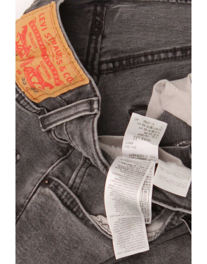 Levi's Uomo 512 Jeans affusolati slim W32 L32 Cotone grigio
