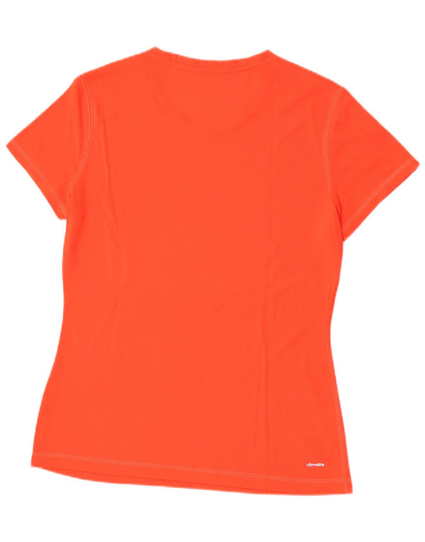 T-shirt Adidas Climalite da donna Top UK 12/14 Arancione medio