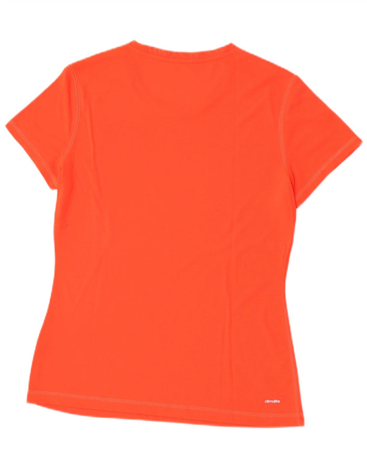 T-shirt Adidas Climalite da donna Top UK 12/14 Arancione medio