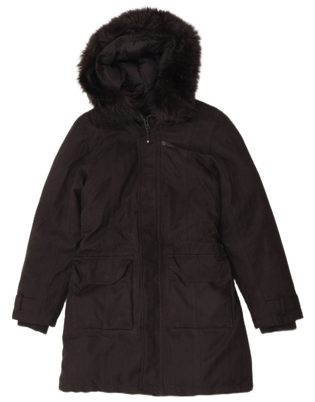 Cappotto imbottito con cappuccio da donna Mountain Warehouse UK 10 piccolo poliestere nero
