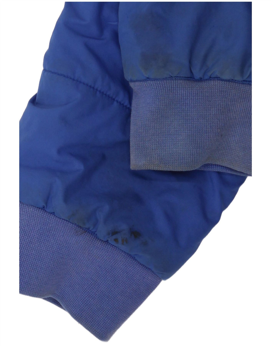 Giacca imbottita con cappuccio Adidas da ragazzo 15-16 anni in poliestere color block blu