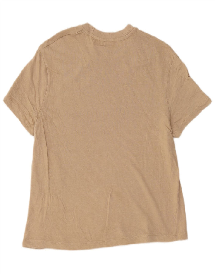 T-shirt Zara da uomo Top in cotone beige medio