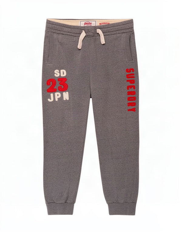 Pantaloni da tuta da uomo con grafica Superdry Joggers Small in cotone grigio