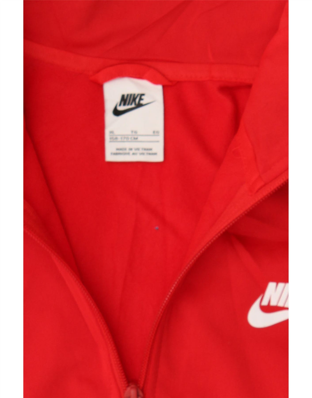 NIKE Boys Tracksuit Top Jacket 13-14 Years XL Red Colourblock Polyester Vintage Nike and Second-Hand Nike from Messina Hembry 