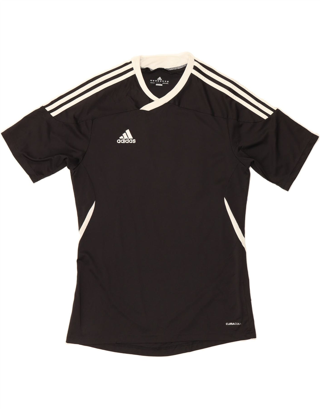 ADIDAS Mens Climacool Graphic T-Shirt Top Medium Black Polyester Vintage Adidas and Second-Hand Adidas from Messina Hembry 