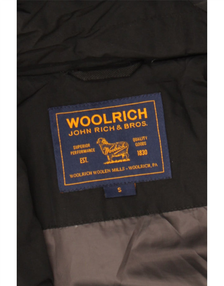 Cappotto imbottito con cappuccio da donna Woolrich UK 10 piccolo nero