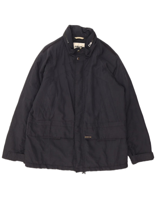 Giacca a vento con cappuccio da uomo Geox UK 42 XL Nera