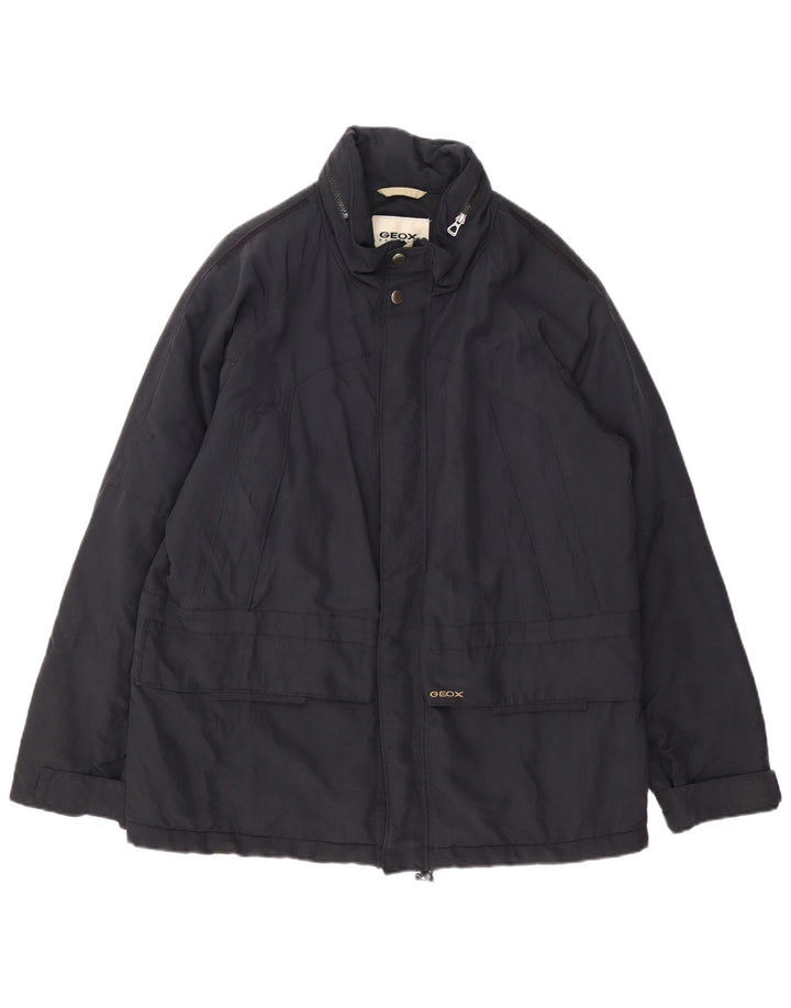 Giacca a vento con cappuccio da uomo Geox UK 42 XL Nera