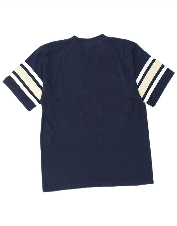 CHAMPION T-shirt grafica da uomo Top piccola in cotone color block blu navy