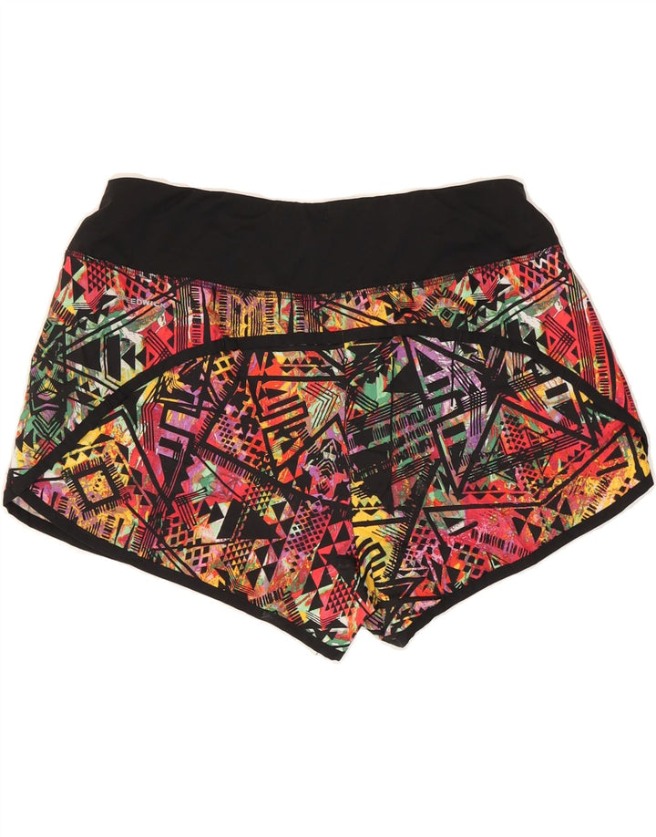 REEBOK Womens Swimming Shorts UK 10 Small  Multicoloured Geometric Vintage Reebok and Second-Hand Reebok from Messina Hembry 