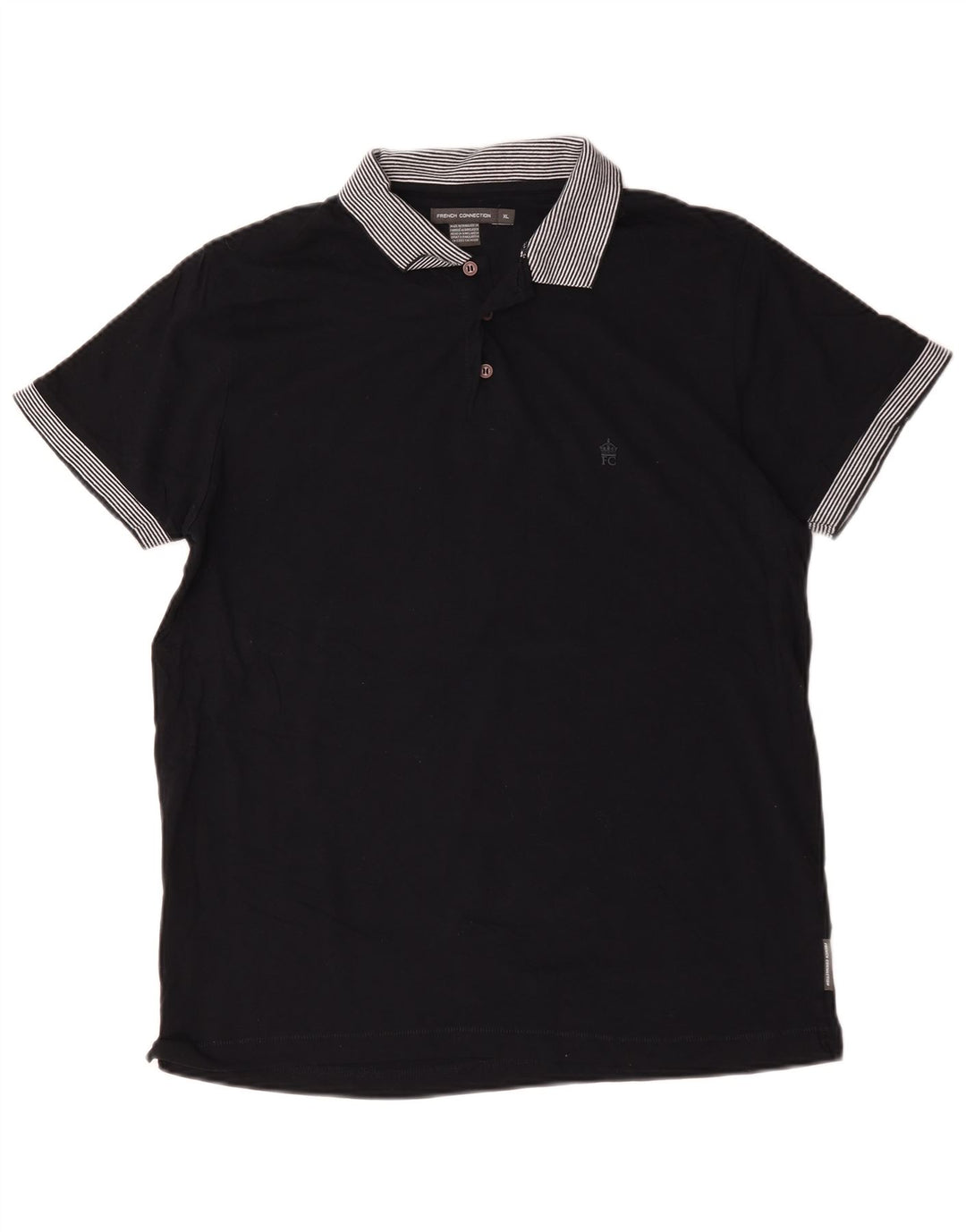 Polo da uomo French Connection XL in cotone blu navy