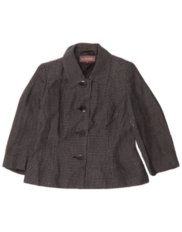 Giacca blazer a 4 bottoni Marks & Spencer da donna UK 14 medio blu navy