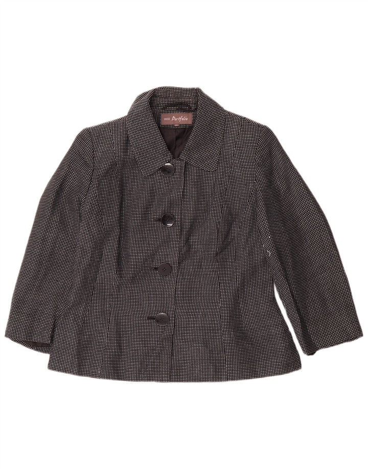 Giacca blazer a 4 bottoni Marks & Spencer da donna UK 14 medio blu navy