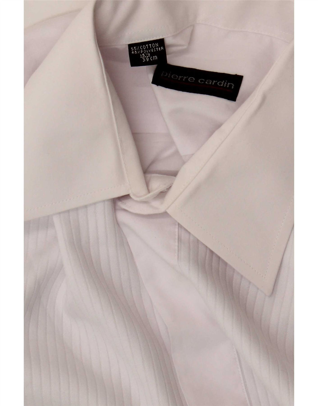 Camicia formale da uomo Pierre Cardin taglia 39 15 1/2 SCotone bianco medio